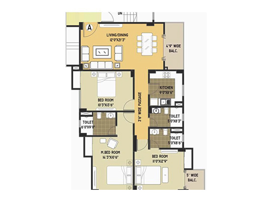 Uttarayan Ville floor plan layout